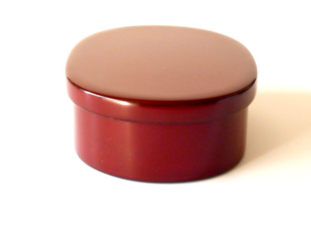 輪島漆塗り　二段お弁当箱　本朱（赤）　入れ子になりコンパクト収納